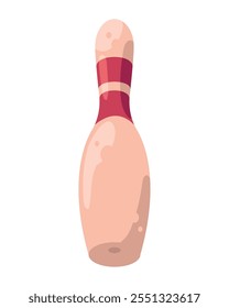 bowling pin sports item isolated