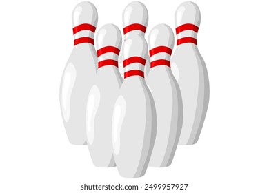 Bowling Pin Vector For Decoration