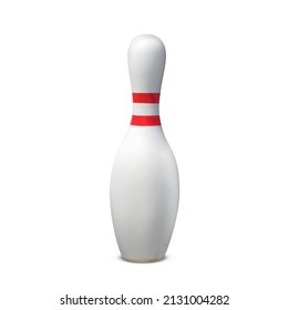 Bowling pin vector illustration on white background