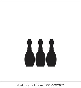 bowling pin vector line new icon