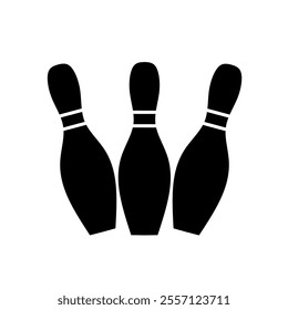 bowling pin vector with trendy design