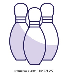 bowling pines isolated icon