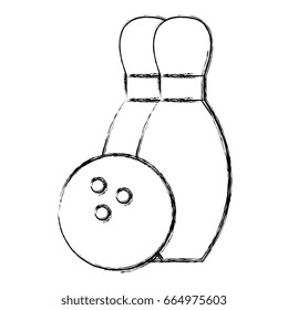 bowling pines isolated icon