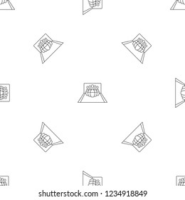Bowling pines pattern seamless vector repeat geometric for any web design