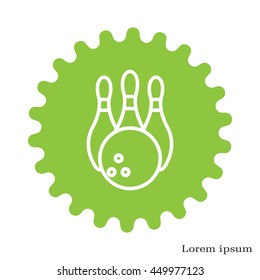 Bowling Pins and Bowling Ball icon