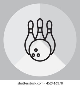 Bowling Pins and Bowling Ball icon