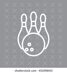 Bowling Pins and Bowling Ball icon