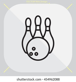 Bowling Pins and Bowling Ball icon