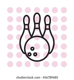 Bowling Pins and Bowling Ball icon