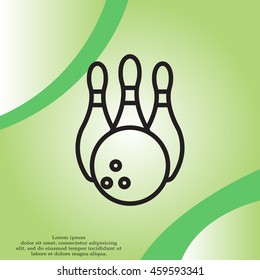 Bowling Pins and Bowling Ball icon
