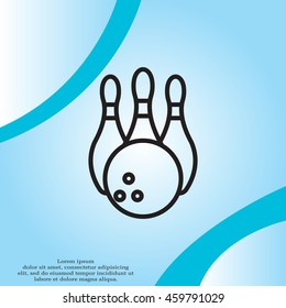 Bowling Pins and Bowling Ball icon