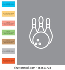 Bowling Pins and Bowling Ball icon