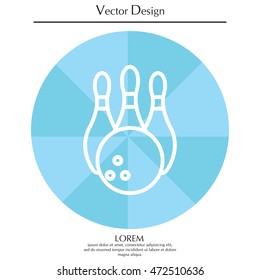 Bowling Pins and Bowling Ball icon