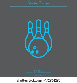 Bowling Pins and Bowling Ball icon