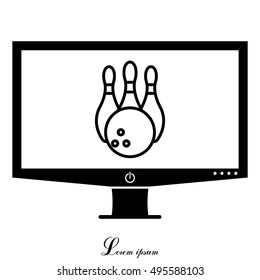 Bowling Pins and Bowling Ball icon