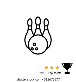 Bowling Pins and Bowling Ball icon