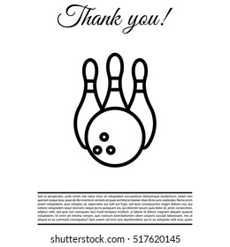 Bowling Pins and Bowling Ball icon