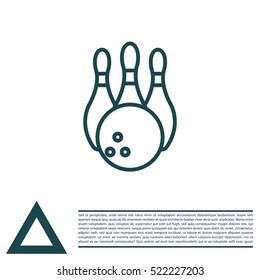 Bowling Pins and Bowling Ball icon
