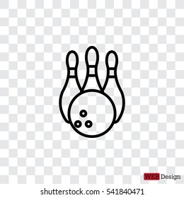 Bowling Pins and Bowling Ball icon
