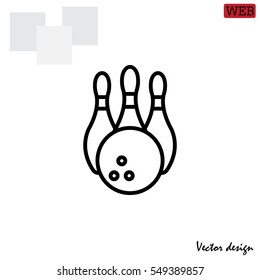 Bowling Pins and Bowling Ball icon