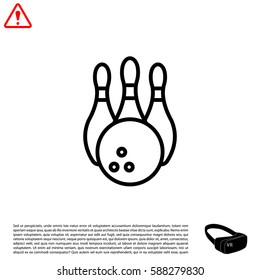 Bowling Pins and Bowling Ball icon