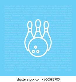Bowling Pins and Bowling Ball icon