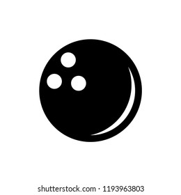 Bowling pins with ball icon. Vector icon