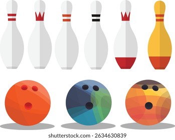Bowling Pins and Balls Models