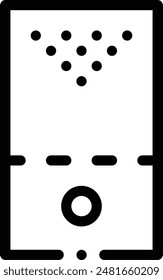 bowling pins icon. Thin Linear Style Design Isolated On White Background