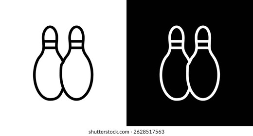 Bowling pins icon vector for web, computer and mobile apps