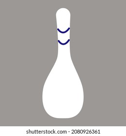 Bolos, ilustración, vector, sobre fondo blanco.