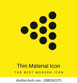 Bowling Pins minimal bright yellow material icon