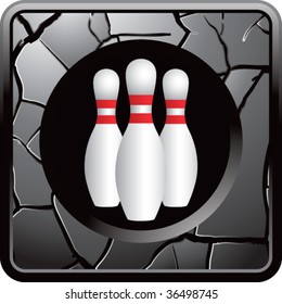 bowling pins on interesting web button