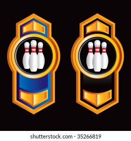bowling pins on royal crest
