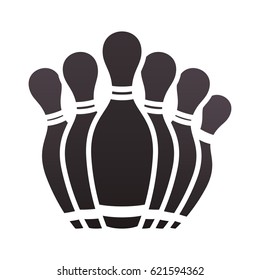 Bowling pins sport game