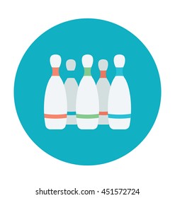 Bowling Pins Vector Icon