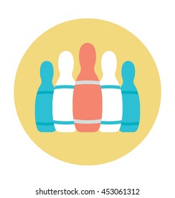 Bowling Pins Vector Icon