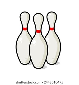 bowling pins	 - vector illustration