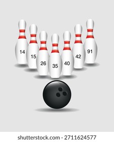 bowling, play, bovling, ball, math