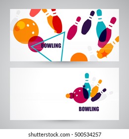 Bowling poster. ball,pins