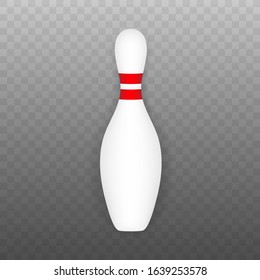 Bowling poster. Bowling game leisure concept. Vector stock illustration.