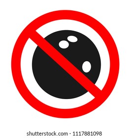 bowling prohibited vector sing
