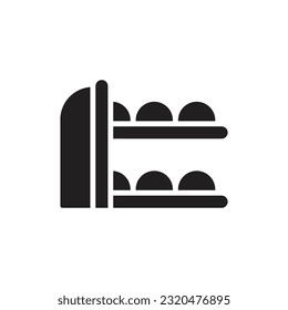 Bowling Rack Filled Icon Vector Illustration