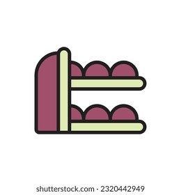 Bowling Rack Icon Vector Illustration