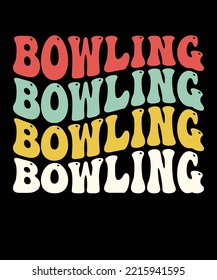 BOWLING RETRO WAVY BOWLING RETRO WAVY DESIGN