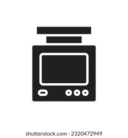 Bowling Screen Filled Icon Vector Illustration