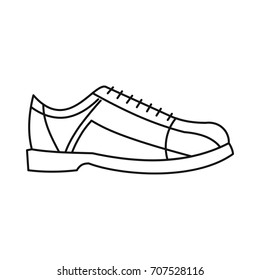 Bowling Shoes Icon Outline Style Vector Stock Vector (Royalty Free ...