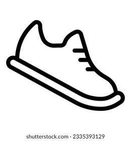 Bowling shoes line icon, bowling concept, Sneakers sign on white background, sport footwear icon in outline style for mobile concept and web design. Vector graphics