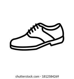 bowling shoes line icon vector illustration design