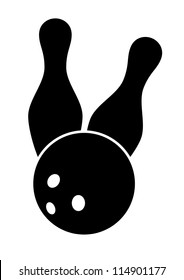 Bowling silhouette